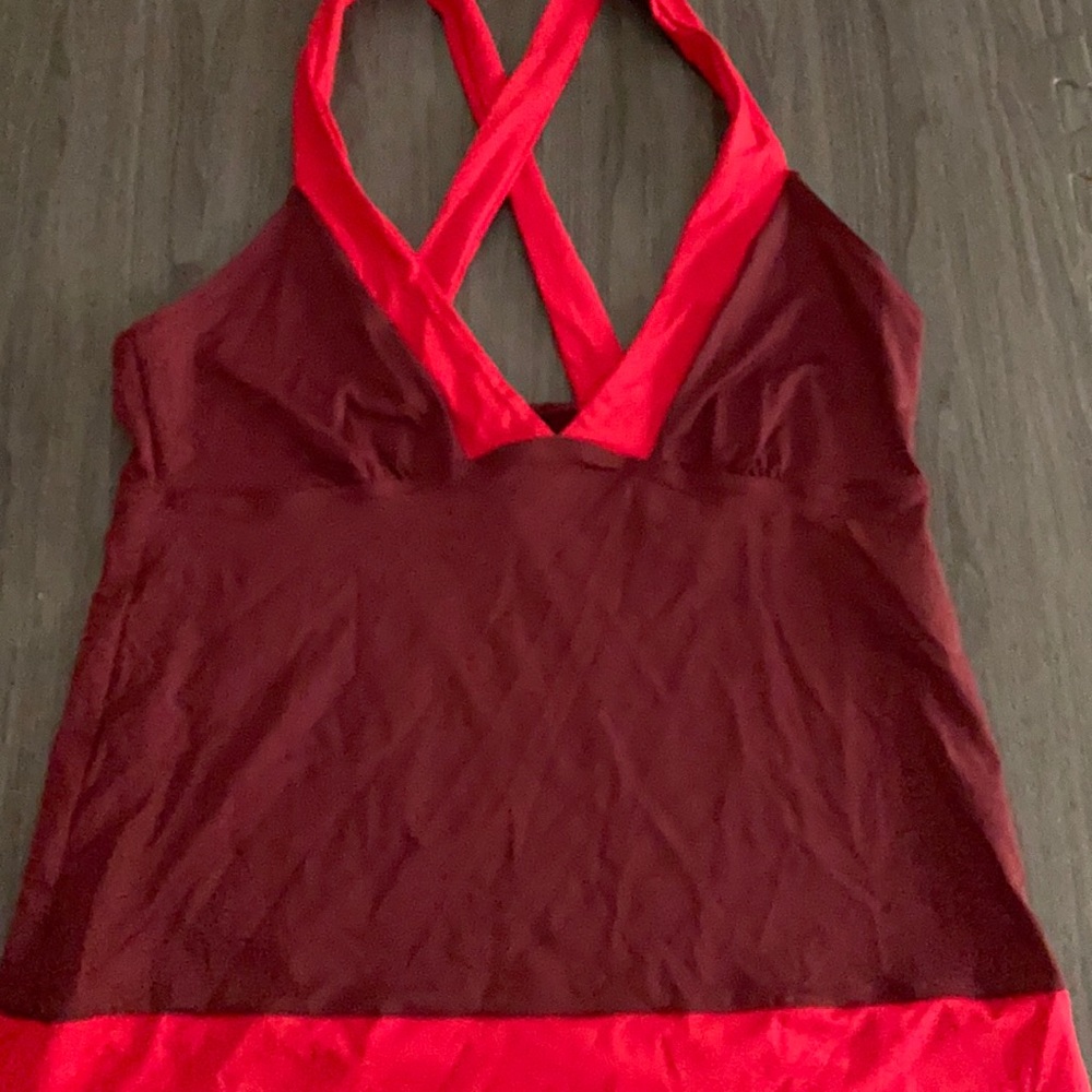 NWOT Lands End x-back coverup top